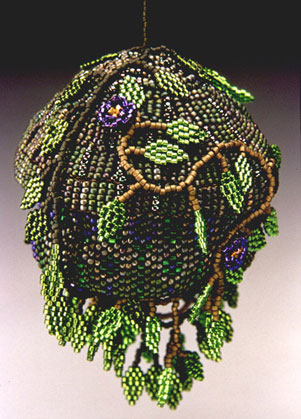 Beaded Hummingbird House