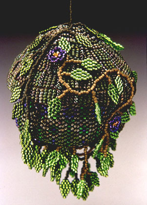 Beaded Hummingbird House